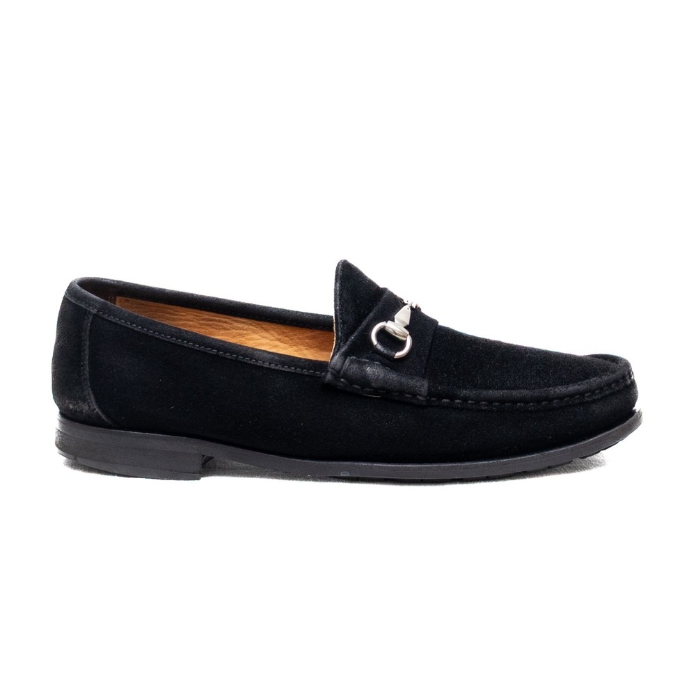 Allen Edmonds Lucca Italy Black Suede Leather Horsebit Loafer Shoe US 9 D / UK 8 - Picture 3 of 12